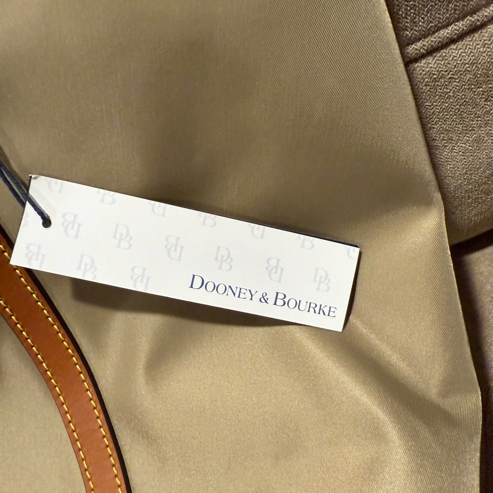 Dooney & Bourke Tan and Brown Tote with Leather Accents - Picture 6 of 6